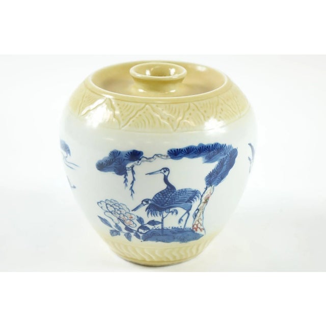 Asian Antique Late 19th Century Antique Very Unusual Far East Porcelain Jar For Sale - Image 3 of 5