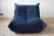 Textile Blue Microfiber Togo Living Room by Michel Ducaroy for Ligne Roset, 1970, Set of 5 For Sale - Image 7 of 17