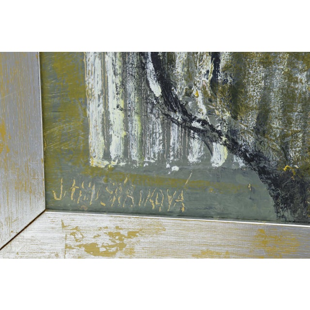 Framed Oil on Canvas by Husarikova For Sale - Image 4 of 5