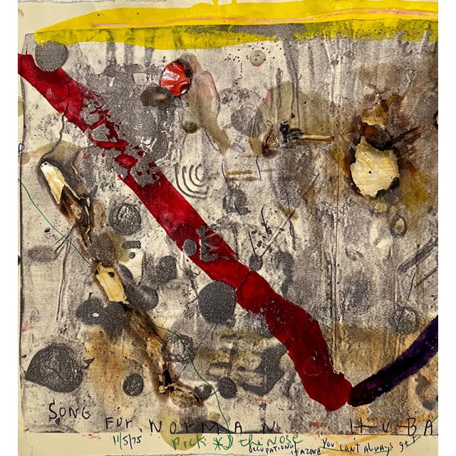 Charcoal Marty Greenbaum, Pop Art Brut Collage Mixed Media Print, Painting, Burning, Tape, Marty Greenbaum For Sale - Image 8 of 15