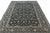 Hand-Knotted Kashan Rug with Dark Blue with Floral Patterns For Sale - Image 4 of 13