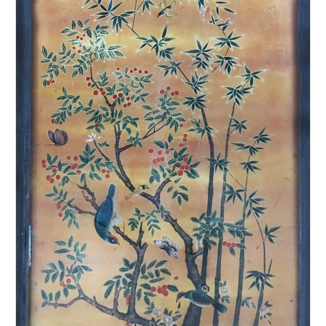 Late 19 Century Chinese Reverse Painting Panel For Sale - Image 4 of 5