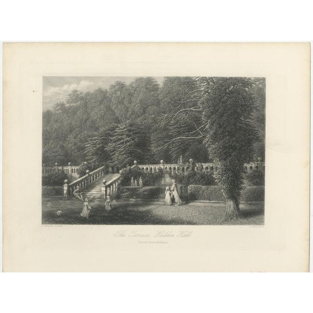 After J. Chase, Terrace, Haddon Hall, Derbyshire, 1876, Engraving For Sale - Image 3 of 9