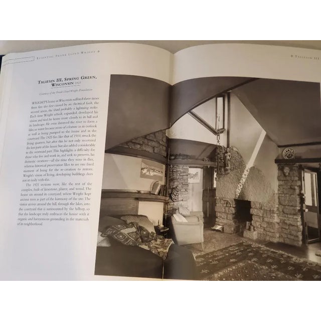 Essential Frank Lloyd Wright Vintage Hardcover Book For Sale In Miami - Image 6 of 11