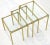 Mid 20th Century Solid Brass Faux Bamboo Italian Mid Modern Nesting Tables - Set of 3 For Sale - Image 12 of 13