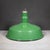 Mid 20th Century Set of Two Benjamin 16" Enameled Porcelain Green Industrial Pendant Lights c.1950 For Sale - Image 5 of 11
