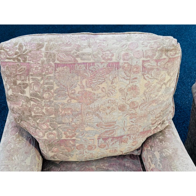 Late 20th Century T R S Furniture Oversized Lounge Chairs, a Pair For Sale In Boston - Image 6 of 12