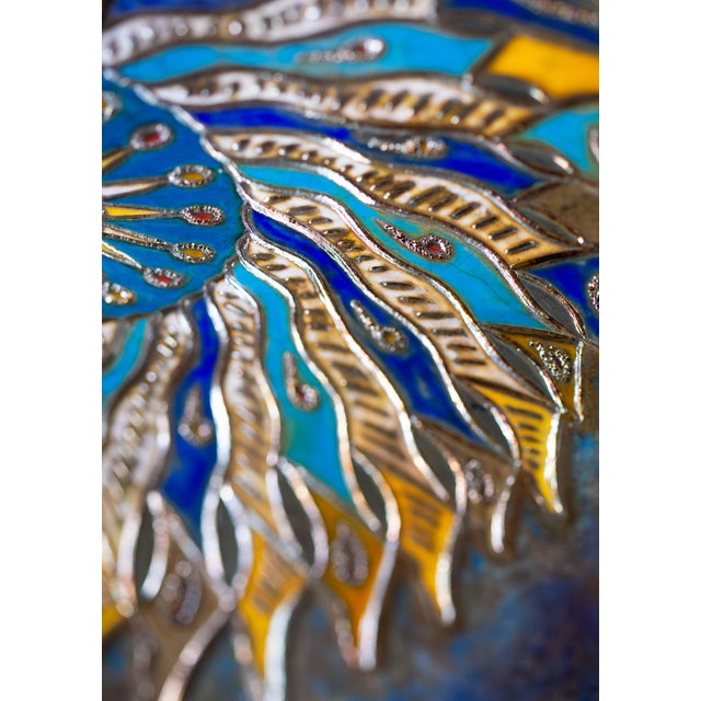 Eastern Sun in Raku Ceramic, 2024 For Sale - Image 3 of 14