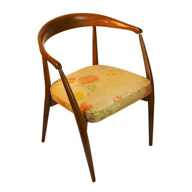 1960s Vintage Mid Century Lawrence Peabody for Richardson Nemschoff Captain's Chair For Sale