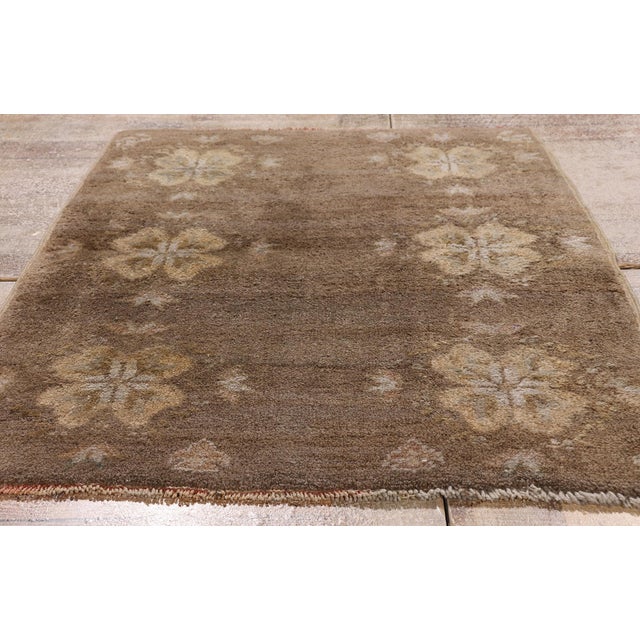 Vintage Turkish Tulu Rug, 02'08 X 03'09 For Sale - Image 9 of 10