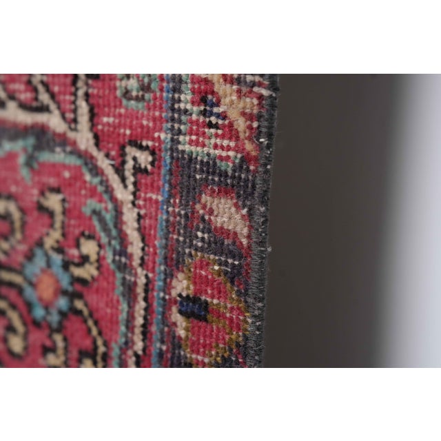 1970s Vintage Persian Handmade Wool 10x12 Red Area Rug For Sale In San Francisco - Image 6 of 11