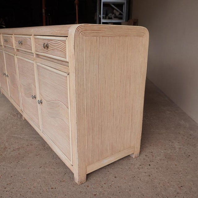 Vintage Pencil Reed Sideboard For Sale - Image 5 of 16