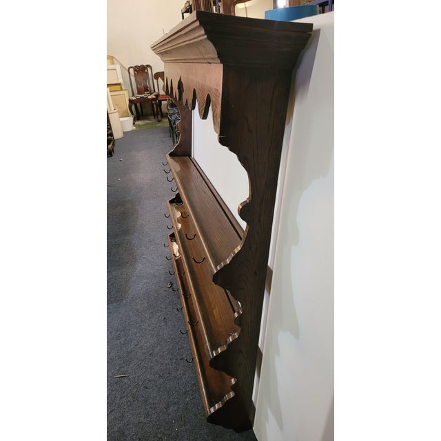 19th Century Large Hanging Wall Plate Shelf | Chairish