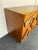 Brown Contemporary Geometrical Wood and Brass Sideboard, Italy For Sale - Image 8 of 12