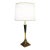 1970s Laurel Mid Century Modern Pyramid Brass Wood Table Lamp Montagna Grillo Tonello Italy High Society For Sale