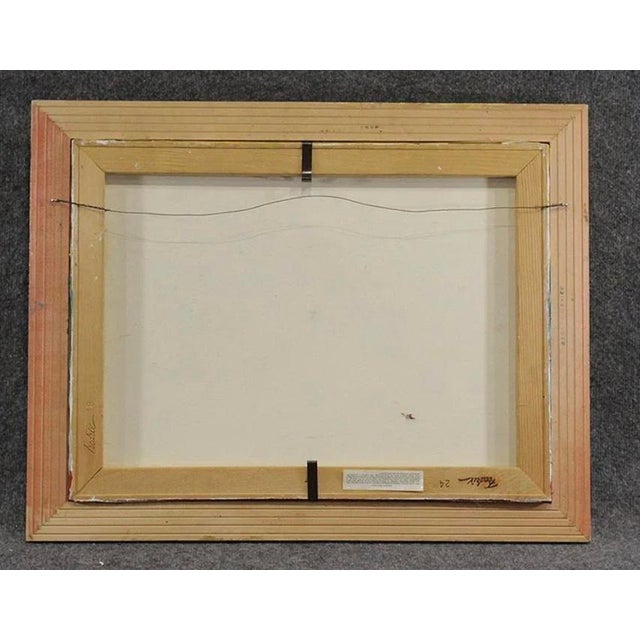 2000 - 2009 Vintage Mid Century Abstract Oil Painting Rothko Style For Sale - Image 5 of 5