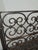 Vintage French Country Black Wrought Iron Fireplace Screen W Spear Tip Finials For Sale - Image 10 of 12