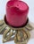 Metal Brutalist Brass Flower Candle Holder For Sale - Image 7 of 11