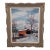 Clarence I. Dreisbach Covered Bridge Winter Oil Painting 26x22 For Sale