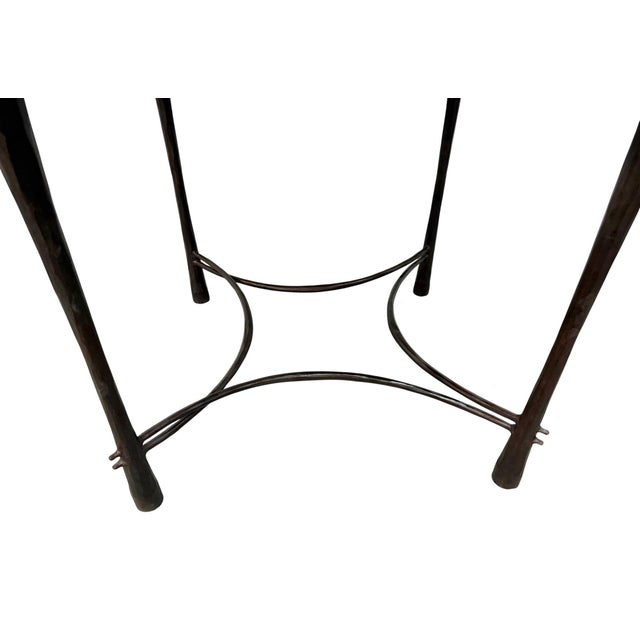 Vintage Giacometti Style Square Side Tables - Set of 2 For Sale - Image 9 of 11