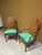 Pair of Mid-Century Transitional Cane Back Armchairs in Everlast Billiard Green Chenille (Thomasville Ceremony Style) - Set of 2 For Sale - Image 9 of 12
