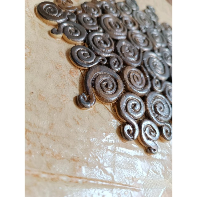 Charcoal Curly Plate by Daniela Proietti For Sale - Image 8 of 11
