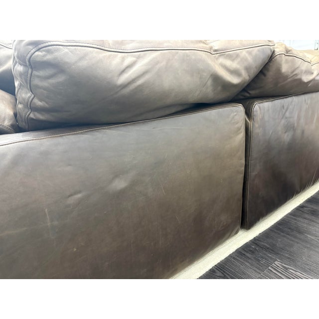 Rh Cloud® Modular Leather Sectional — 4-Piece For Sale - Image 11 of 18