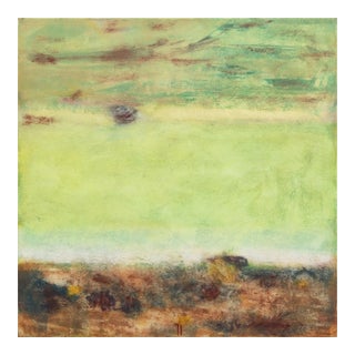 Awh 354 - Original Minimalist Abstract Oil Painting on Canvas by Bernhard Zimmer For Sale