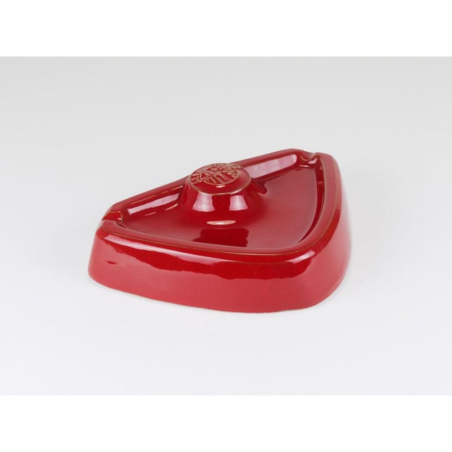Red Ceramic Ashtray by Alfa Romeo, Italy, 1970s For Sale - Image 9 of 17