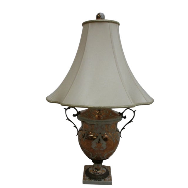 Nice shape, minor wear. See matching lamp in our store. Please see photos as they are considered part of the...