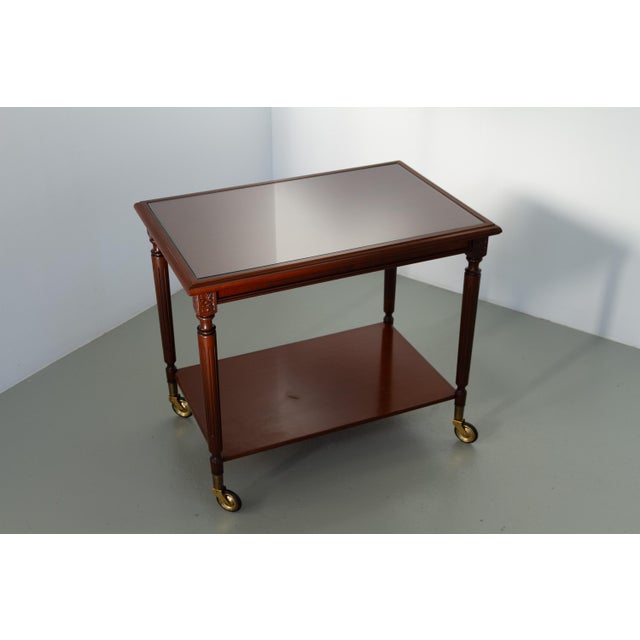 Danish Hepplewhite Mahogany Serving Trolley from Farre Møbelfabrik, 1970s For Sale - Image 3 of 18