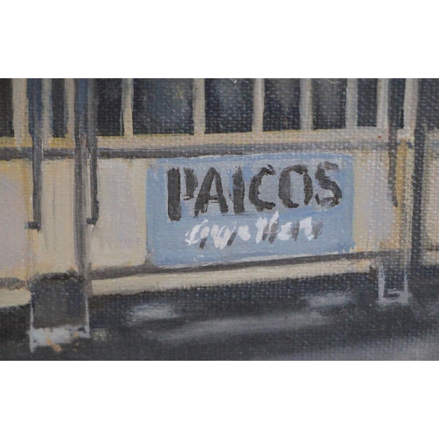 Günter Fischer, Spandau West Station in Berlin, 20th Century, Oil on Canvas, Framed For Sale - Image 5 of 10