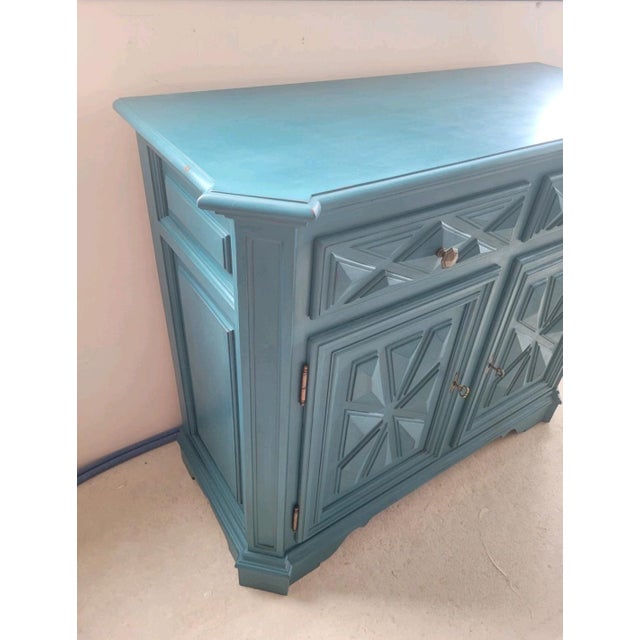 1950s Lacquered Sideboard in Piedmontese Baroque Style, 1950s For Sale - Image 5 of 10