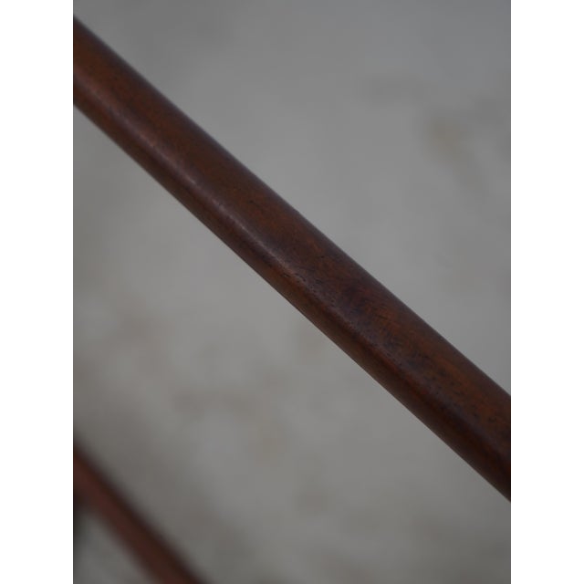 Maitland Smith Double Hand Mahogany Quilt Rack For Sale - Image 12 of 15