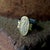 Gold 1990s Ancient-Inspired Classical Sterling Silver and 24k Gold Ring With Diamonds, Size 7 For Sale - Image 8 of 9