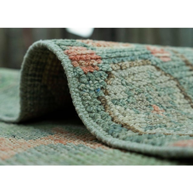 Turkish Oushak Rug 2'10" x 15'5" #20021 For Sale In Houston - Image 6 of 8