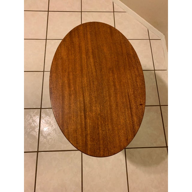 1940s Baltic Elliptical 2 Tier Coffee Table For Sale - Image 4 of 10