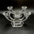Mid-Century Modern Imperial Crystal Twin-Arm Candelabra from Val Saint Lambert, Belgium, 1950s, Set of 2 For Sale - Image 3 of 18