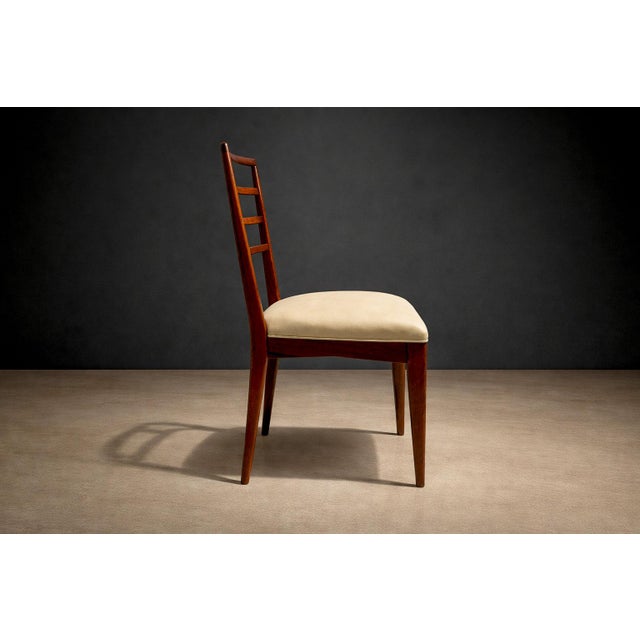 Set of 4 Chairs in Caviuna & Leather, Rino Levi, 1960s For Sale In New York - Image 6 of 11
