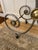 French Steel Brass and Marble French Style Patisserie Console Table For Sale - Image 3 of 10