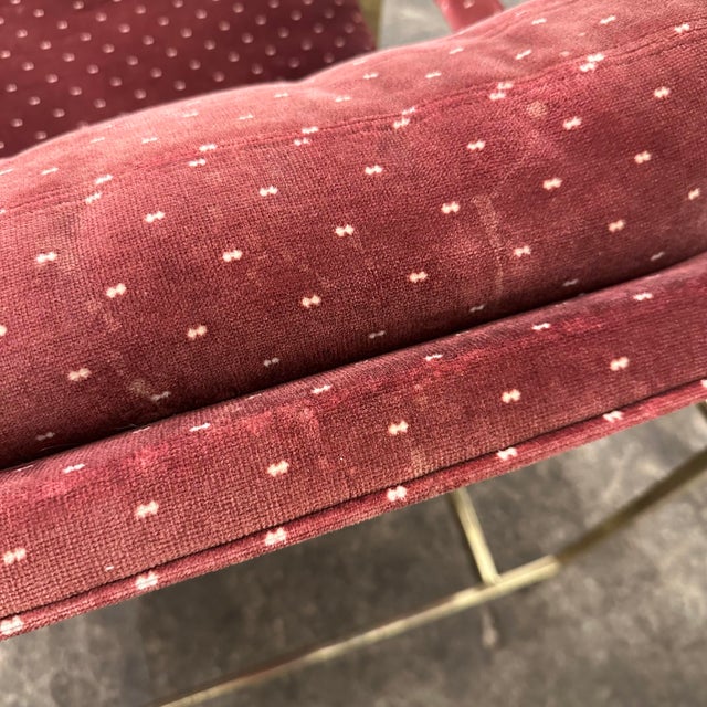 Milo Baughman for Thayer Coggin 951 Flat Bar Lounge Chair Brass For Sale - Image 10 of 12