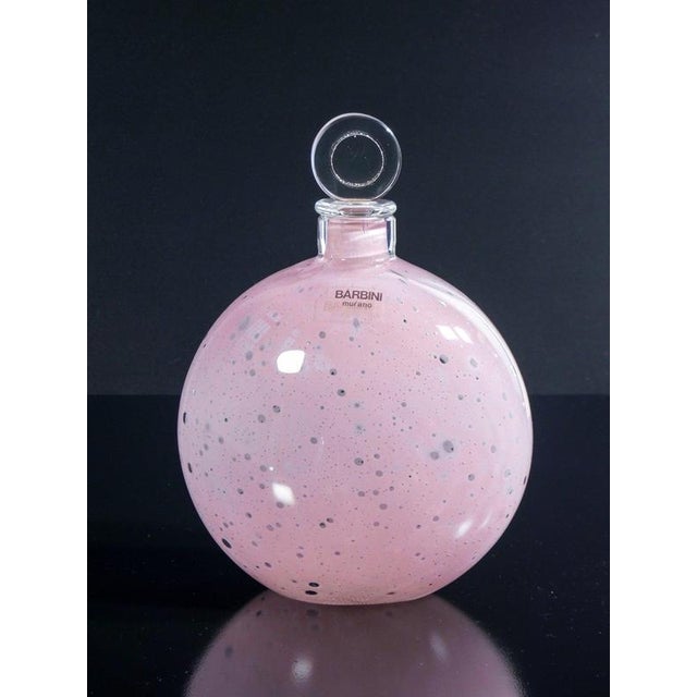 Pair of blown glass bottles, designed by alfredo barbini origin murano period 1970s designer alfredo barbini (murano, 1912...