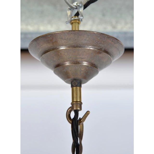 Large Mid-Century Italian Brass and Glass 8-Arm Chandelier, 1960s For Sale - Image 10 of 16
