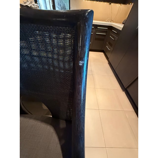 Barbara Barry for McGuire Caned Barstool With Cushion, Four Available For Sale In Phoenix - Image 6 of 12