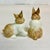1980s Vintage Hollywood Regency Brown-Eyed Bunny Salt and Pepper Shakers - A Pair, Fitz & Floyd For Sale - Image 11 of 15