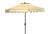 Not Yet Made - Made To Order Outdoor Maui Single Scallop Striped 9ft Crank Push Button Tilt Umbrella - Orange For Sale - Image 5 of 5