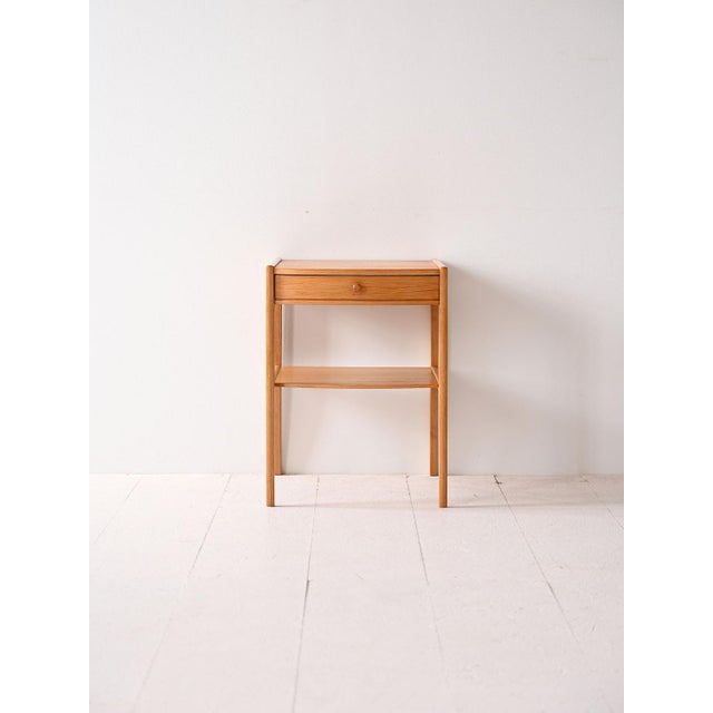 Vintage Oak Bedside Table, 1960s For Sale - Image 10 of 10