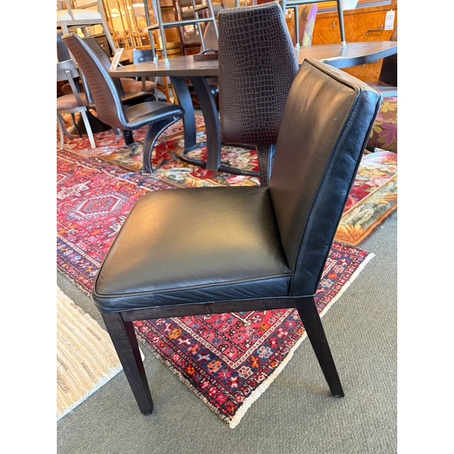 Room & Board Room & Board Marie Leather Dining Chairs, Set of Six For Sale - Image 4 of 12