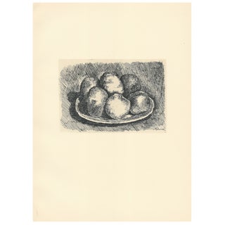 Giorgio Morandi, Six Apples in a Dish, 1927-1957, Lithograph For Sale