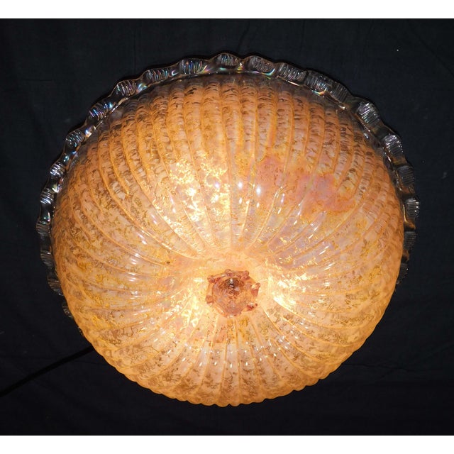 1960s Opalescent Murano Flush Mount For Sale - Image 6 of 8